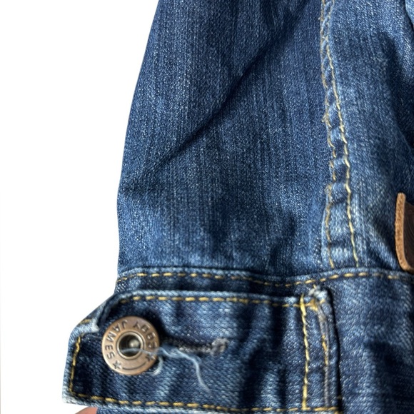 Cody James Jean Jacket, U.S. Flag Inside, Youth Unisex Size Large 100% Cotton - Picture 10 of 16